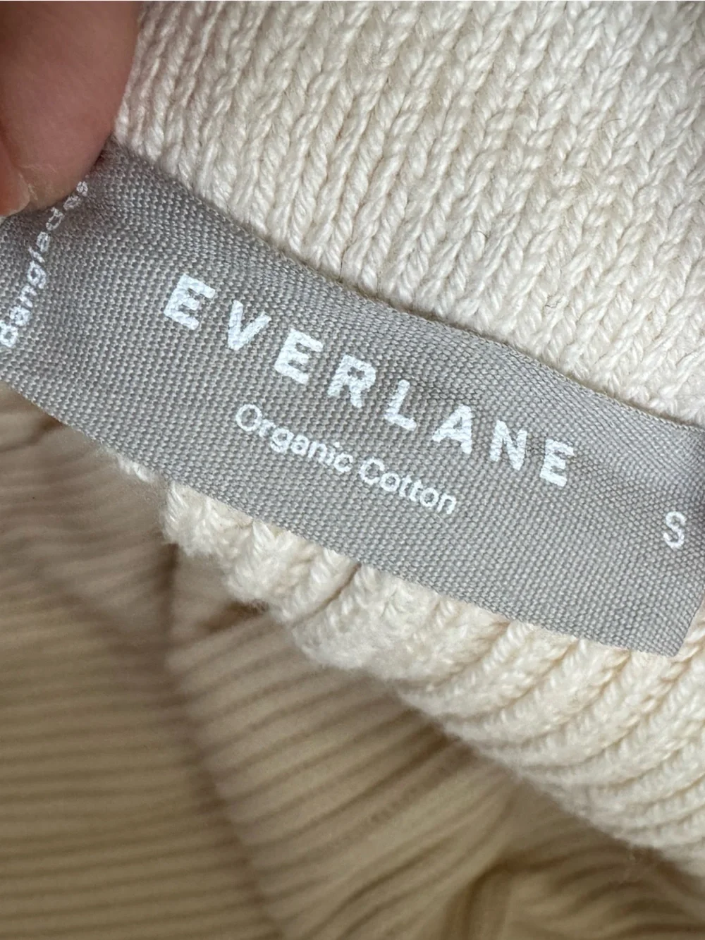 Everlane 100% Organic Cotton Sweater Midi Skirt, Size small